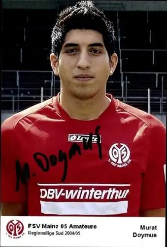 Autogrammkarte Fußballer Murat Doymus, 1. FSV Mainz 05