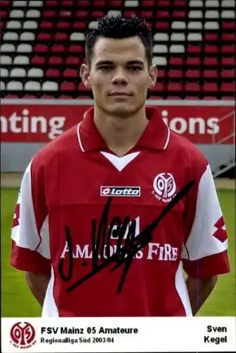 Autogrammkarte Fußballer Sven Kegel, 1. FSV Mainz 05