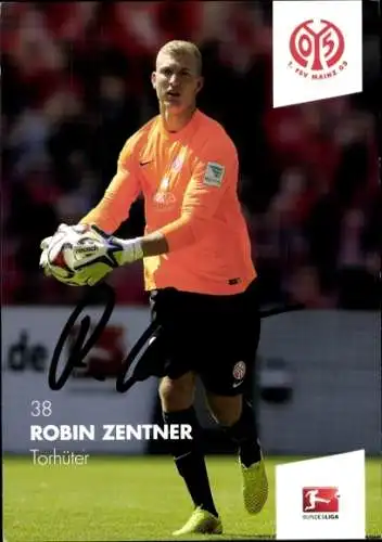 Autogrammkarte Fußballer Robin Zentner, 1. FSV Mainz 05
