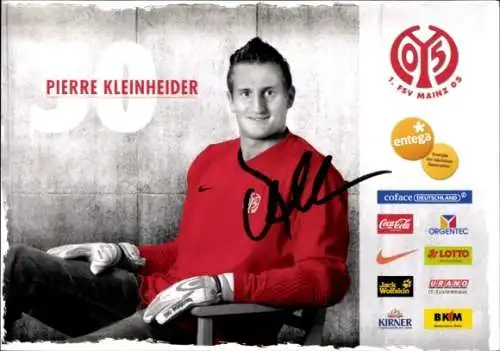 Autogrammkarte Fußballer Pierre Kleinheider, 1. FSV Mainz 05