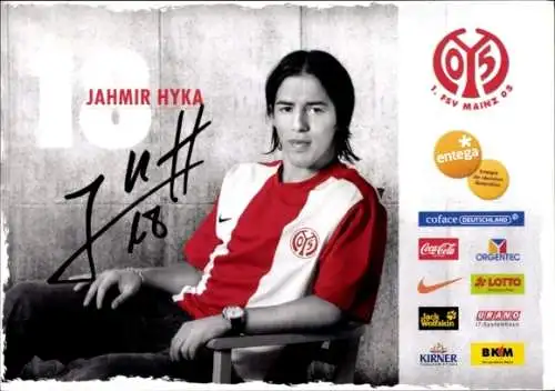 Autogrammkarte Fußballer Jahmir Hyka, 1. FSV Mainz 05