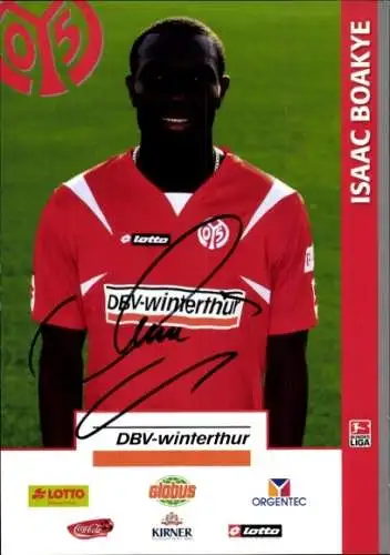 Autogrammkarte Fußballer Isaac Boakye, 1. FSV Mainz 05