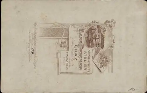 CdV Graz Steiermark, Soldat in Uniform, Sitzportrait