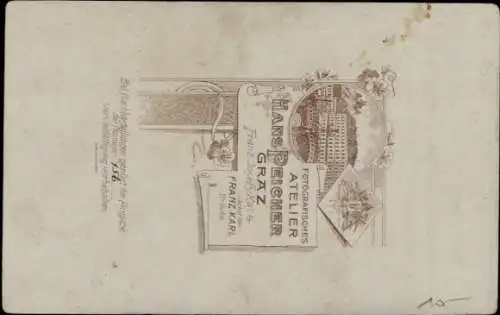 CdV Graz Steiermark, Soldat in Uniform, Sitzportrait