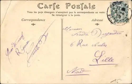 Ak Motorradfahrer Anzani, Rennbahn