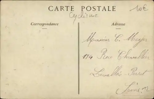 Ak Radrennfahrer, Sprinter Paul Rugère