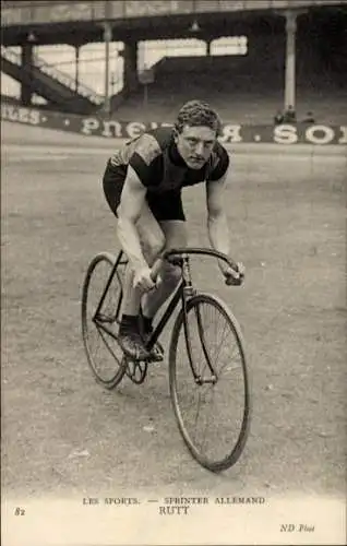 Ak Radrennfahrer Rutt, Sprinter, Deutschland
