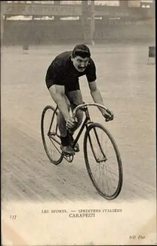 Ak Radrennfahrer Egista Carapezzi, Sprinter, Italien
