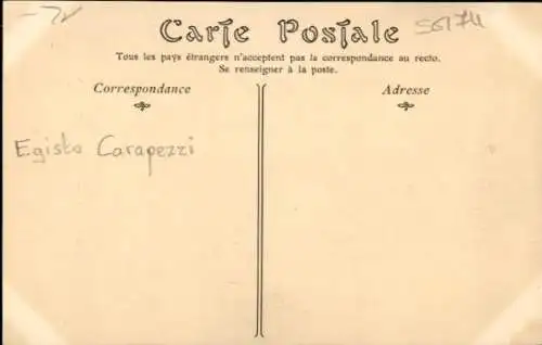 Ak Radrennfahrer Egista Carapezzi, Sprinter, Italien