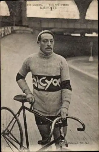Ak Bahnradfahrer Bourotte, Sprinter