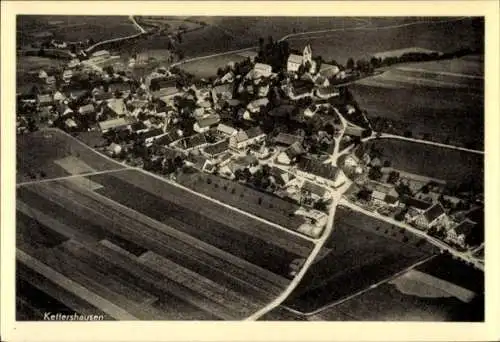 Ak Kettershausen in Schwaben, Fliegeraufnahme