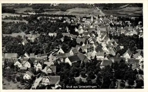 Ak Unterjettingen Jettingen in Württemberg, Luftbild