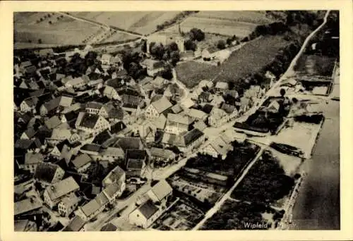 Ak Wipfeld am Main Unterfranken, Fliegeraufnahme