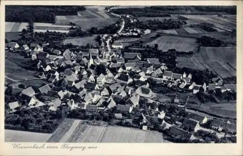 Ak Wiesenbach in Baden, Fliegeraufnahme