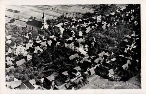 Ak Urloffen Appenweier in Baden Schwarzwald, Luftaufnahme von Urloffen, Kirche, Wohnhäuser, ländl
