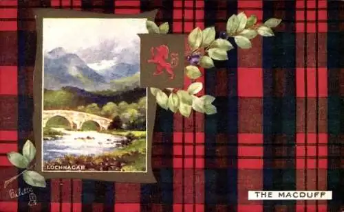 Wappen Passepartout Ak Schottland, Lochnagar, The Macduff