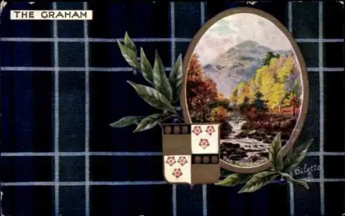 Wappen Passepartout Ak Schottland, The Trossachs, The Clan Graham