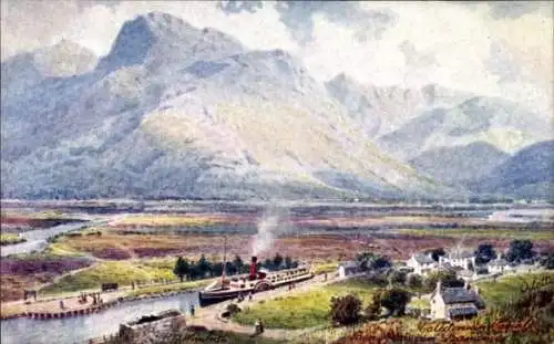 PC Banavie Scotland, Panorama, steamer