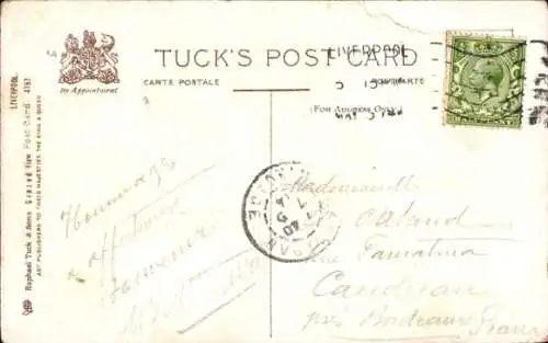 Ak Liverpool Merseyside England, Hafenbüros