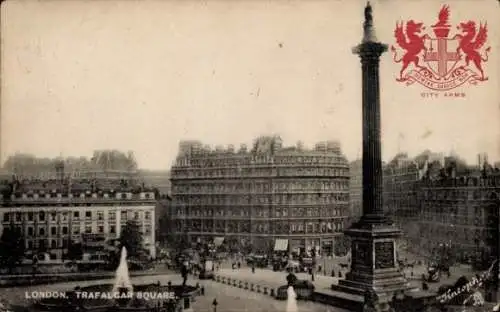 Ak London City England, Trafalgar Square