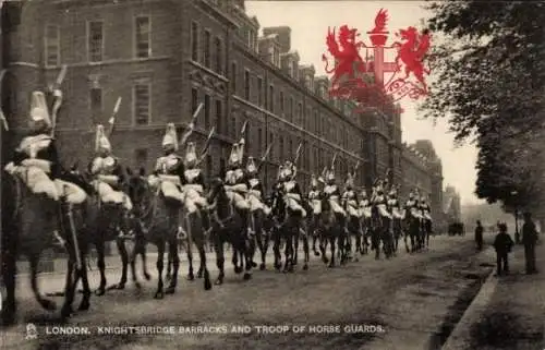PC London City England, Knightbridge Barracks and Troop of Horse Guards