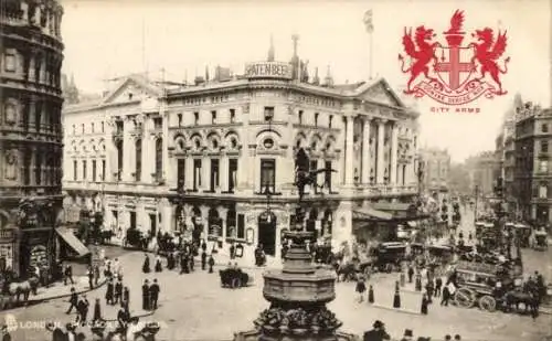 Ak London City England, Piccadilly Circus