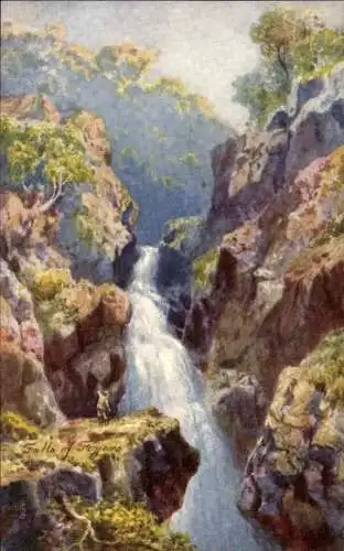 Künstler Ak Wimbush, H. B., Schottland, Falls of Foyers