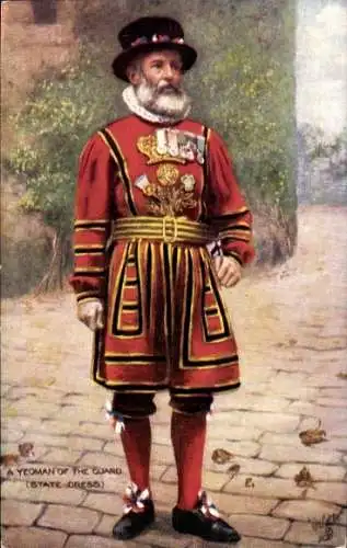 Künstler Ak London City England, A Yeomen of the Guard