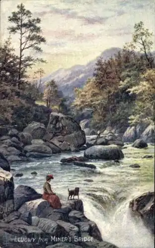 Künstler Ak Flower, Charles, The River Llugwy from Miner's Bridge, Tuck 7602
