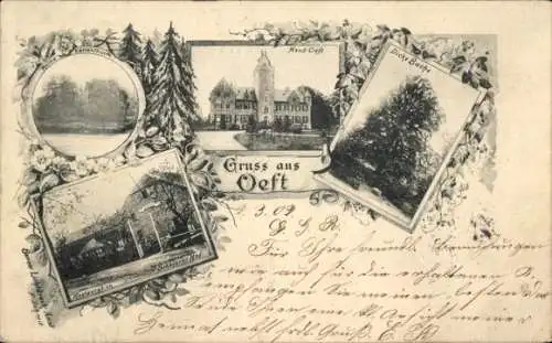 Passepartout Ak Kettwig Essen im Ruhrgebiet, Haus Oefte, Oeft, dicke Buche, Restauration