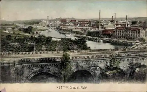 Ak Kettwig Essen im Ruhrgebiet, Panorama