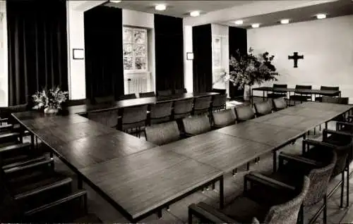 Ak Kettwig Essen im Ruhrgebiet, Jugendhaus Sankt Altfried Bistums, Blauer Saal