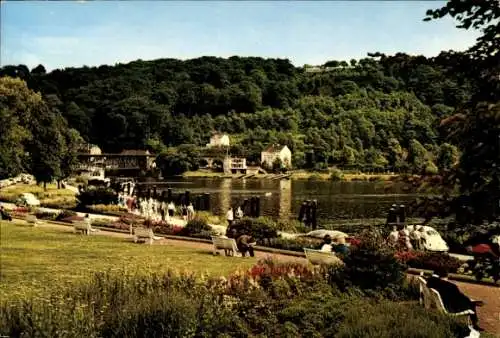 Ak Kettwig Essen im Ruhrgebiet, Ruhranlagen am Stausee