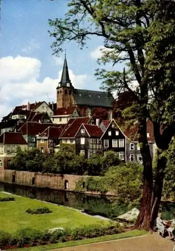 Ak Kettwig Essen im Ruhrgebiet, Altstadt, Kirche