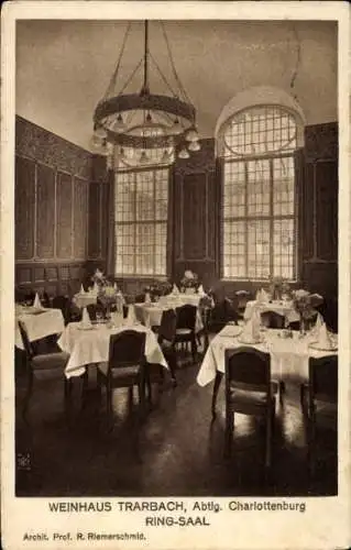Ak Berlin Charlottenburg, Weinhaus Trarbach, Ring-Saal