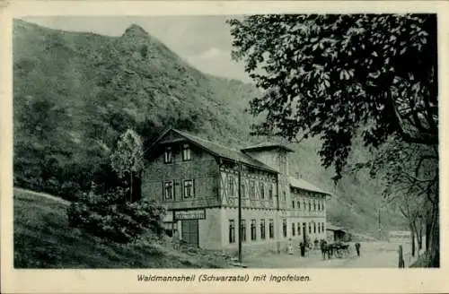 Ak Schwarzatal Blankenburg, Weidmannsheil, Ingofelsen