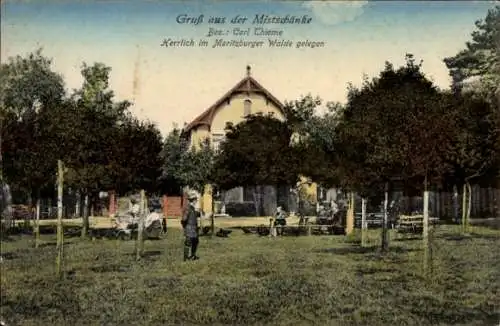 Ak Moritzburg b. Dresden, Gasthof Mistschänke