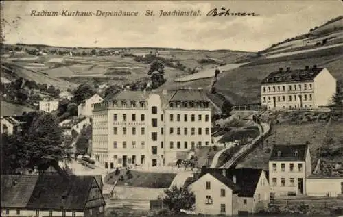 Ak Jáchymov Sankt Joachimsthal im Erzgebirge Region Karlsbad, Radium Kurhaus Dependance