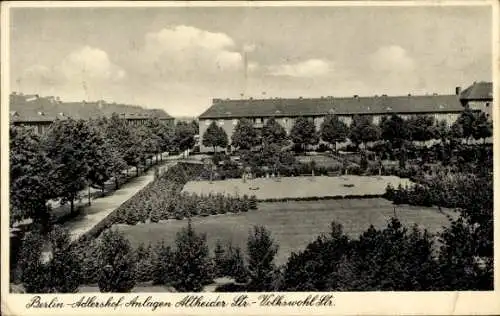 Ak Berlin Treptow Adlershof, Anlagen Altheider Straße, Volkswohlstraße