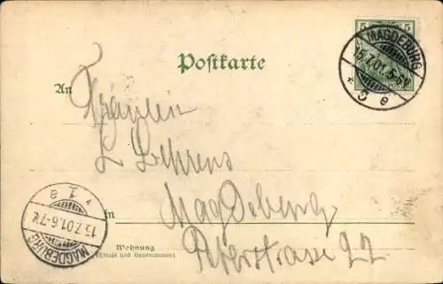 Ak Magdeburg an der Elbe, Magdeburg. Elbansicht.