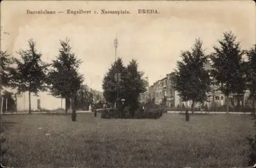 Ak Breda Nordbrabant Niederlande, Baronielaan, Engelbert v. Nassauplein.