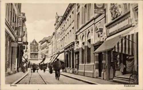 Ak Breda Nordbrabant Niederlande, Eindstraat, Geschäfte