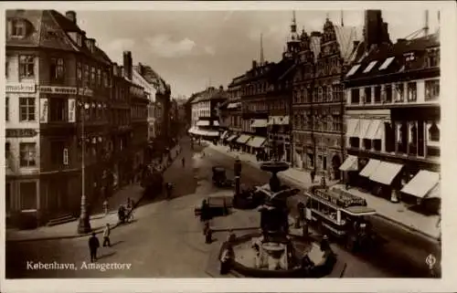 Ak København Kopenhagen Dänemark, Amagertorv
