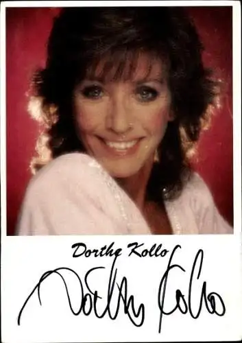 Foto Sängerin Dorthe Kollo, Portrait, Autogramm