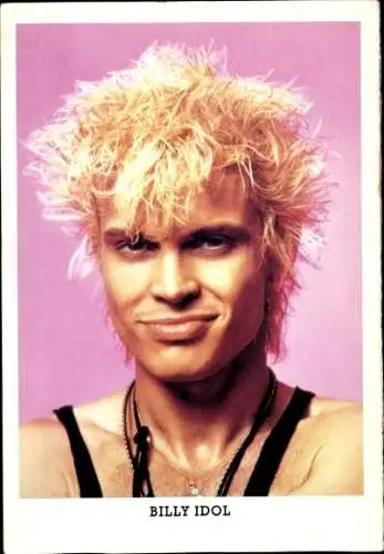 Ak Sänger Billy Idol, Portrait
