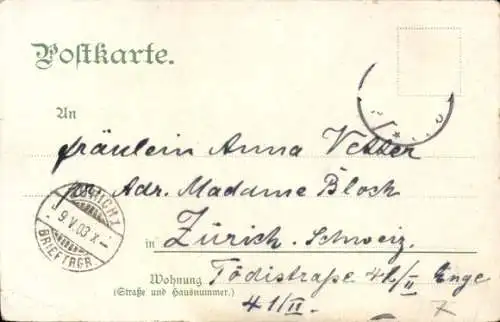 Ak Berlin, Blick auf den Alexanderplatz, Straßenbahn