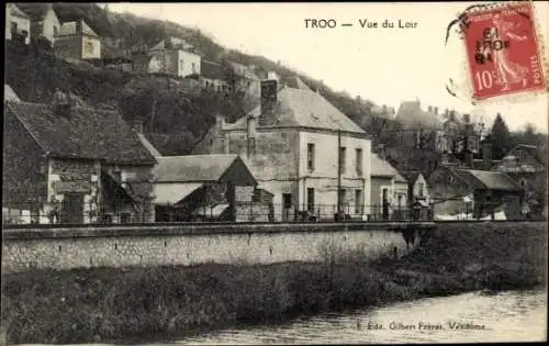 Ak Troo Loir et Cher, Vue du Loir
