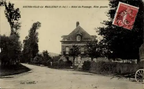 CPA Guerbaville la Mailleraye Seine Maritime, Hôtel du Passage, Rive gauche