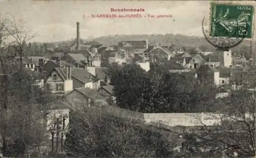 Ak Saint Germain des Fossés Allier, Gesamtansicht