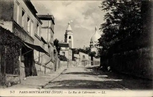 Ak Paris XVIII., Montmartre, Rue de l'Abreuvoir